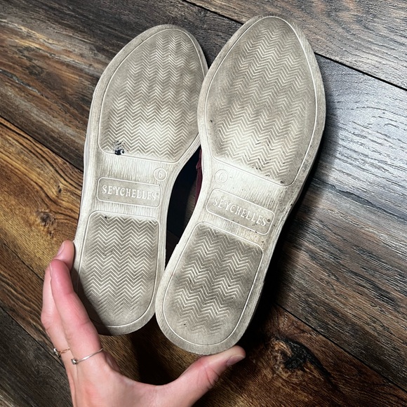 Seychelles | Leather Burgundy Slip Ons - Picture 5 of 5